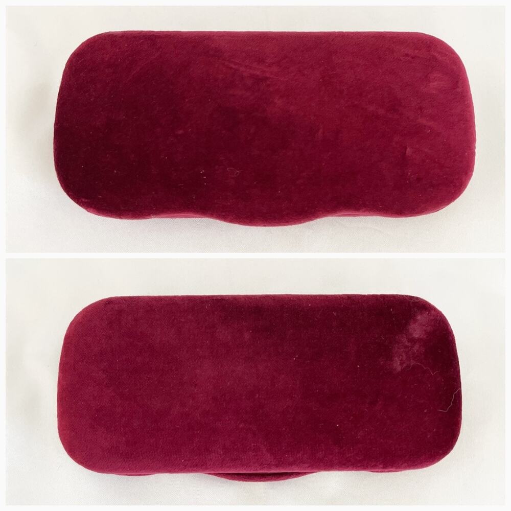 GUCCI Burgundy Red Gucci Case Hard Shell Sunglasses & Eyeglasses Velvet Case - Picture 4 of 10